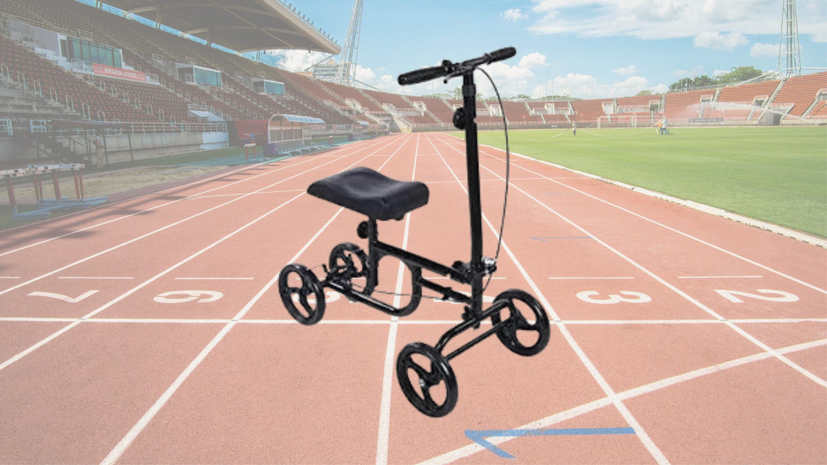 Exercises while using a knee scooter Wheel Walkers (WW)