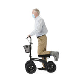 Medline All-Terrain Knee Walker, with 12" Wheels, 20"-26" Adjustable Knee Pad Height Medline