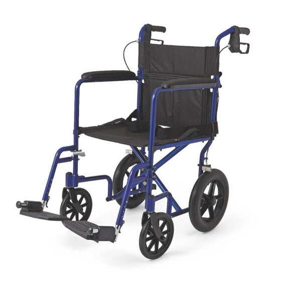 Transport Chair with 12-Inch Wheels by Medline Medline