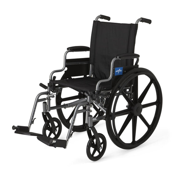 Extra Deep Foldable Manual Wheelchair by Medline Medline